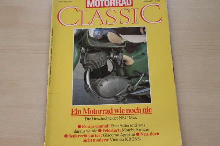 Deckblatt Motorrad Classic (04/1992)